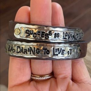 Leather wrap bracelet